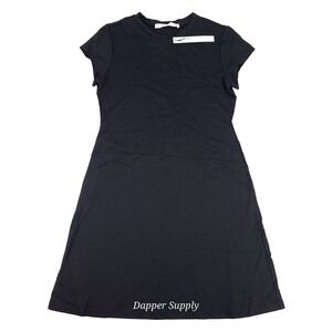 Susana Monaco Sheath Dress Black Stretch Womans Large